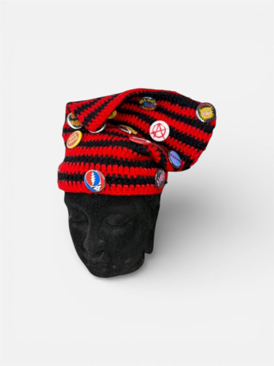 RED & BLACK ECL SRC BEANIE