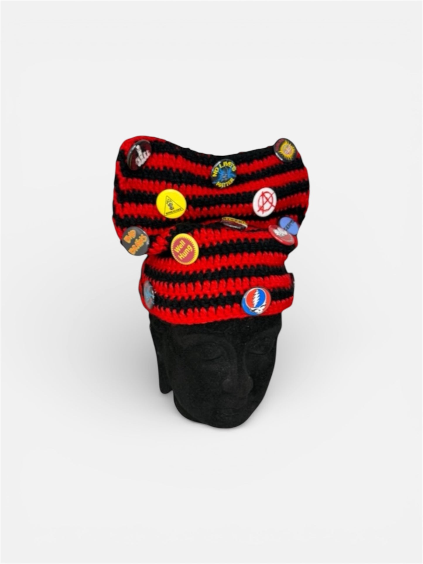 RED & BLACK ECL SRC BEANIE